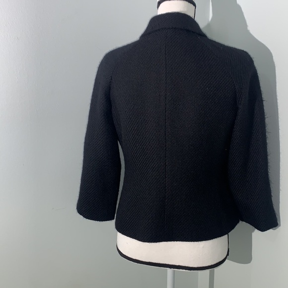 Talbots Women’s Tweed Black Blazer Jacket Size 6P - Picture 6 of 9